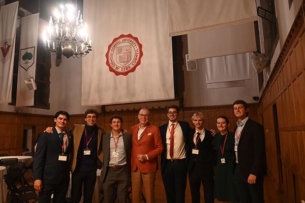 Group photo with students and keynote speaker from 2025